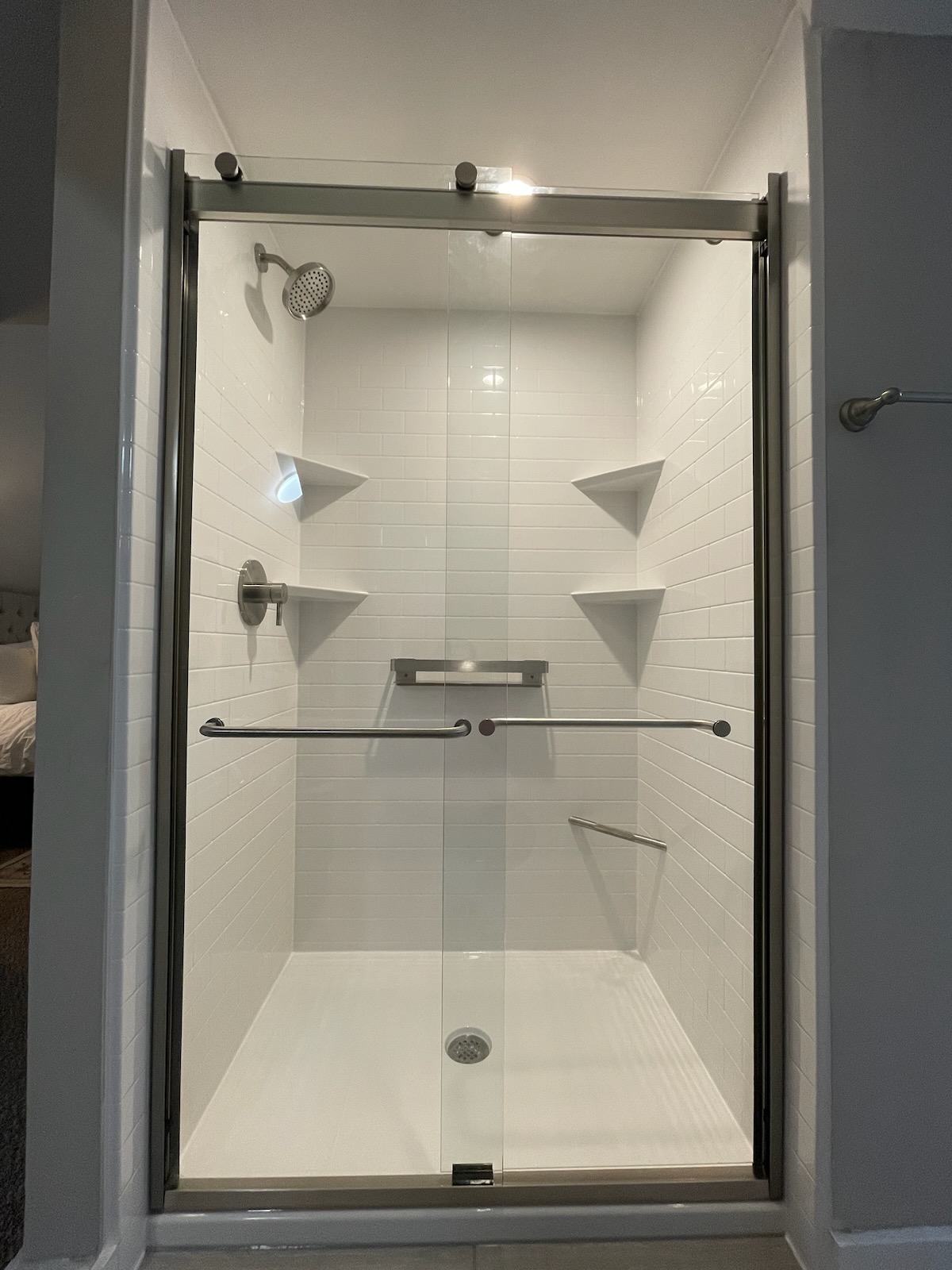 Tub to shower conversion